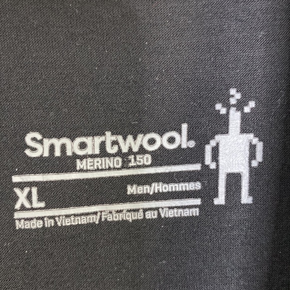 SOLD Smartwool Mens Merino 150 Baselayer 1/4 Zip in Black - Picture 3 of 7